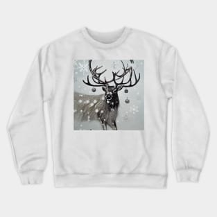 Reindeer Christmas / Snowing Crewneck Sweatshirt